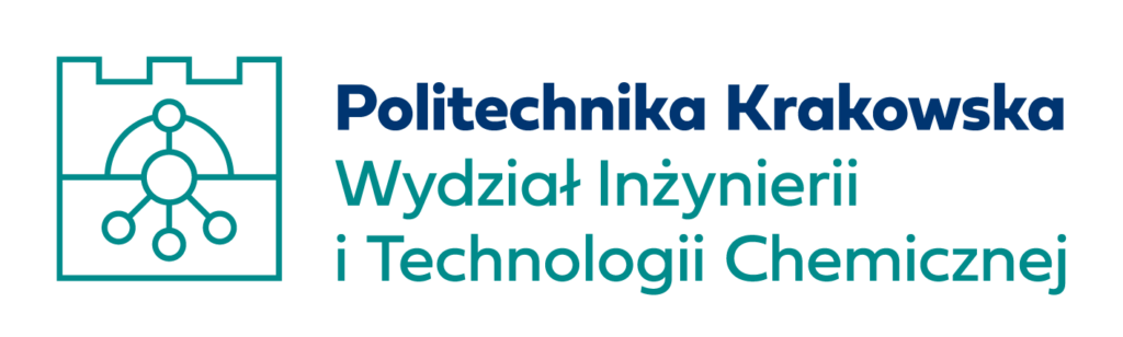 asymetryczne logo Wydziału Inżynierii i Technologii Chemicznej do stosowania samodzielnie lub z sygnetem Politechniki Krakowskiej