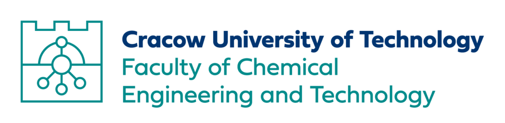 asymetryczne logo Wydziału Inżynierii i Technologii Chemicznej do stosowania samodzielnie lub z sygnetem Politechniki Krakowskiej