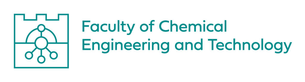 asymetryczne logo Wydziału Inżynierii i Technologii Chemicznej do stosowania wraz z logo Politechniki Krakowskiej