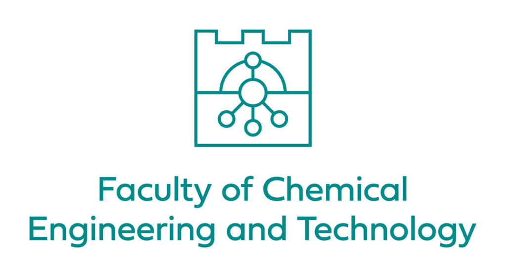 symetryczne logo Wydziału Inżynierii i Technologii Chemicznej do stosowania wraz z logo Politechniki Krakowskiej