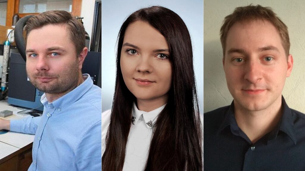 Wiktor Kasprzyk, Katarzyna Węglarz i Filip Petko