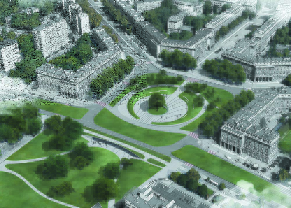 PLAC CENTRALNY. Wizualizacja autorstwa Patrycji Kowalskiej z PK