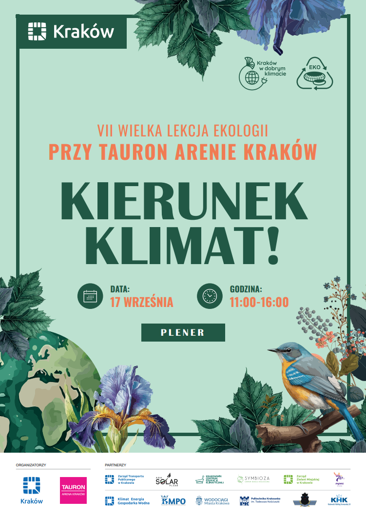 7. Wielka Lekcja Ekologii z udziałem Politechniki Krakowskiej już 17 września br.